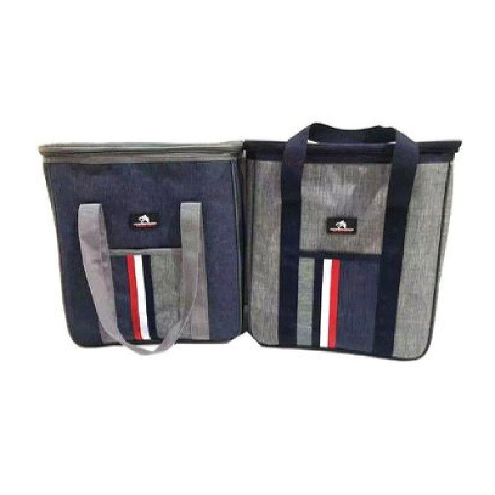 Trade Shop - Borsa Termica Frigo Bicolor 31x15x33 Cm 14 Lt Porta Alimenti Spiaggia Mare 12817 -