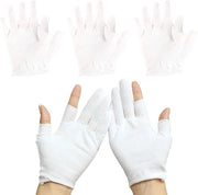 3 paia guanti di cotone per mani secche - idonei per l'umidificazione e ideali per la notte