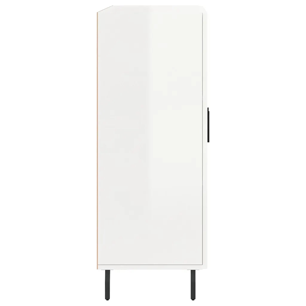 Credenza 69,5x34x90 cm in Legno Multistrato Bianco Lucido 827742