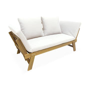 Panca da giardino, 2/3 posti, beige