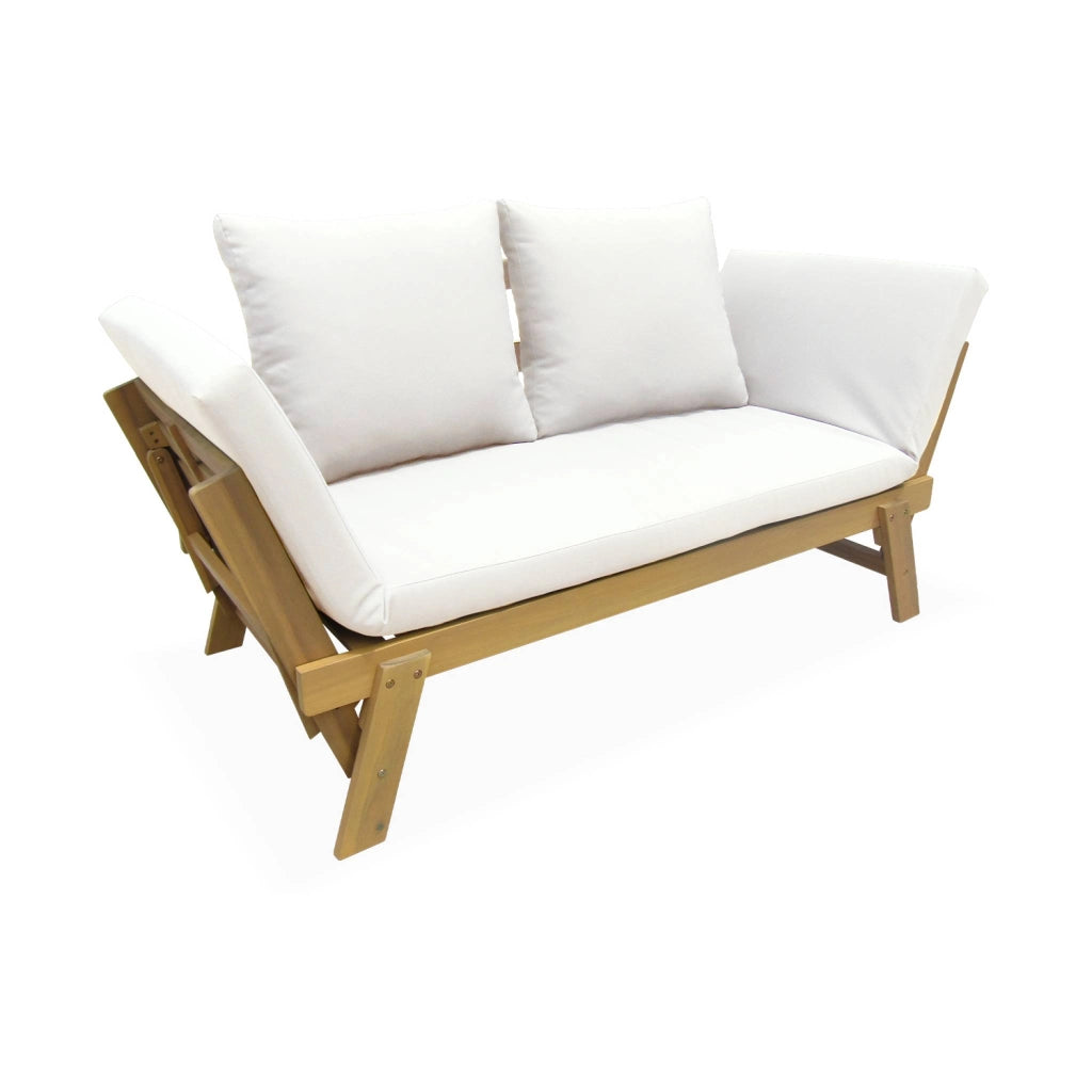 Panca da giardino, 2/3 posti, beige