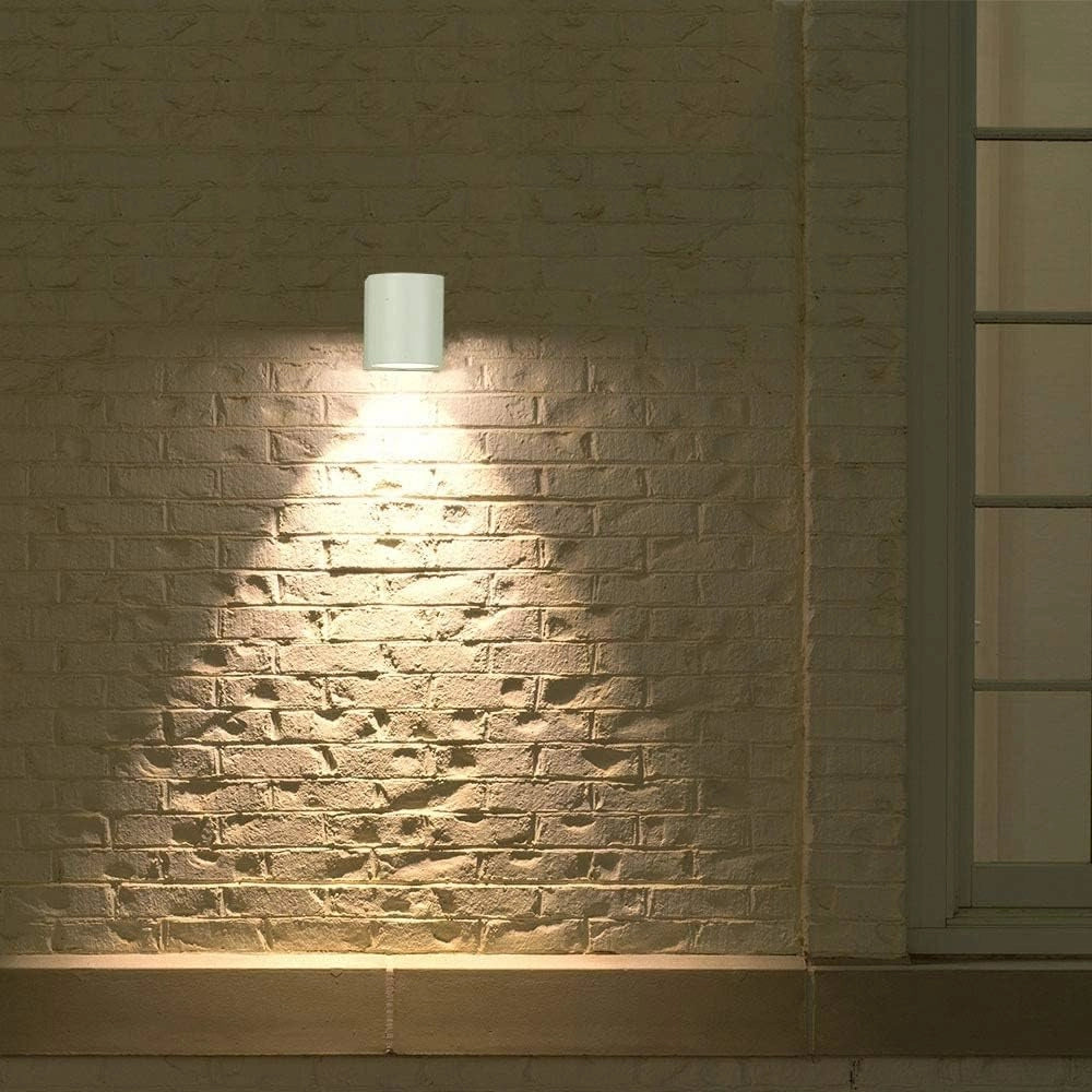 Applique da esterno a parete IP65 bianca per terrazzo e giardino con attacco GU10 luce up/down moderna