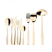 RIVIERA Champagne, Posate Set 75 Pz, Scatola Legno Wengè, Casa