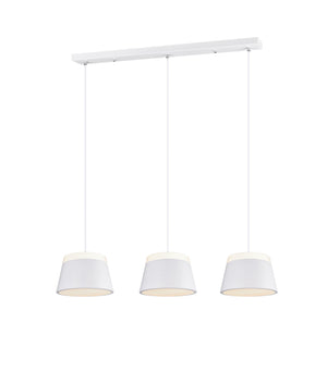 Lampada a Sospensione da Interno  E14 in Metallo Bianco Opaco