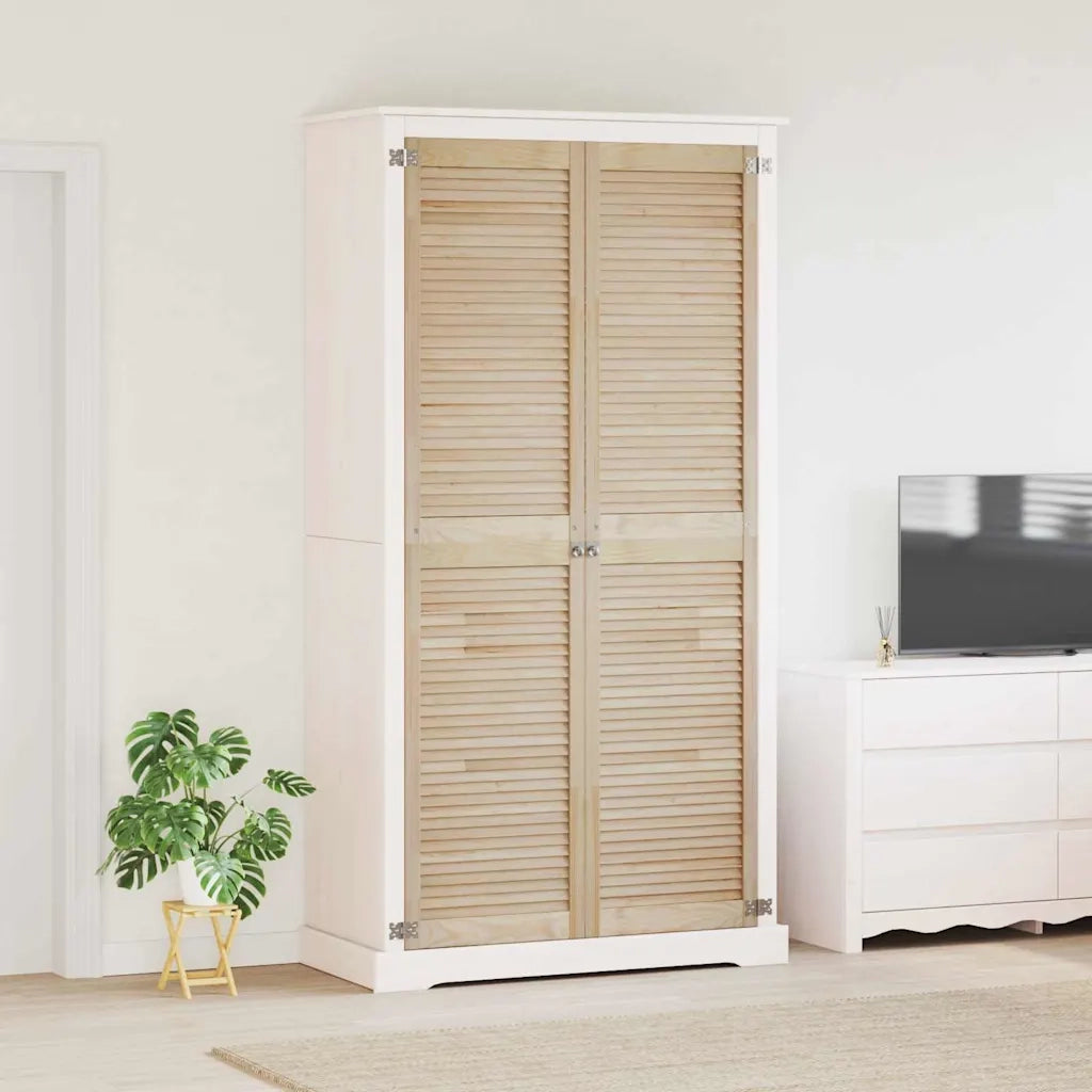 vidaXL Porte per Armadi Altro 2 pcs Marrone 201 x 49.5 x 2.1 cm