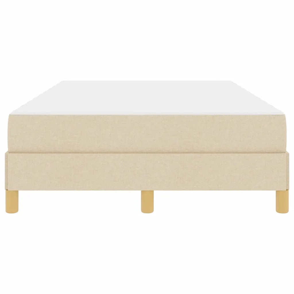 vidaXL Letto a molle Crema e Marrone 120 x 200 cm