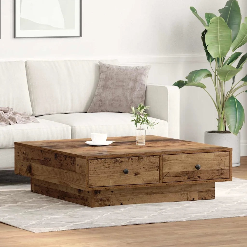 Tavolino da salotto Legno vecchio 90 x 90 x 28 cm 868802