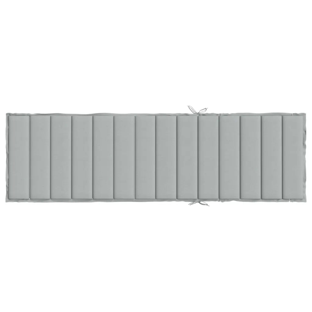 Cuscino per Lettino Prendisole Grigio Chiaro Mélange 200x60x4cm 4002509