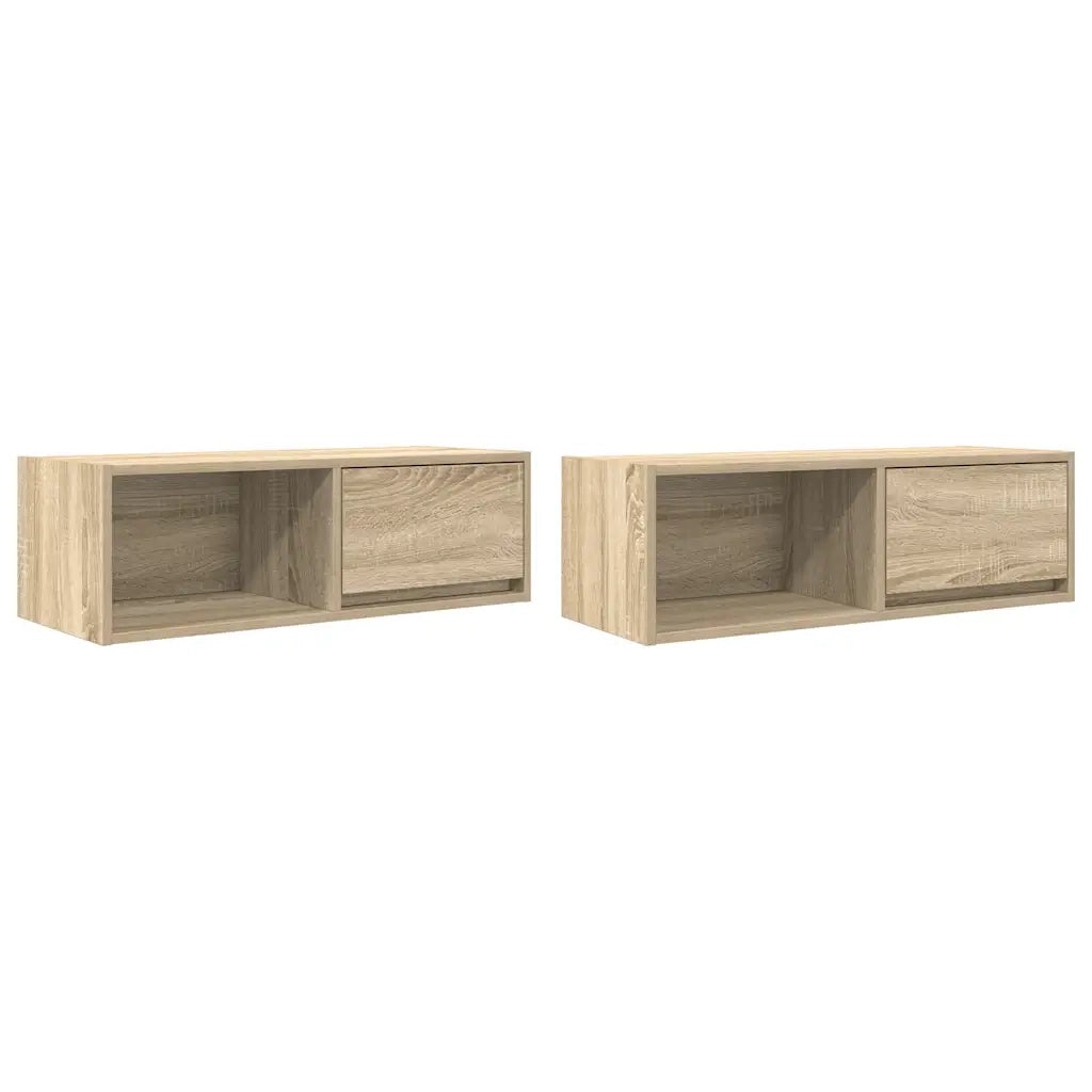 Mobili TV 2 pz Rovere Sonoma 80x31x25,5 cm in Legno Multistrato 861459