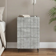 Armadio da Notte con cassetto Grigio Cemento 43x 41 x 68 cm 894328