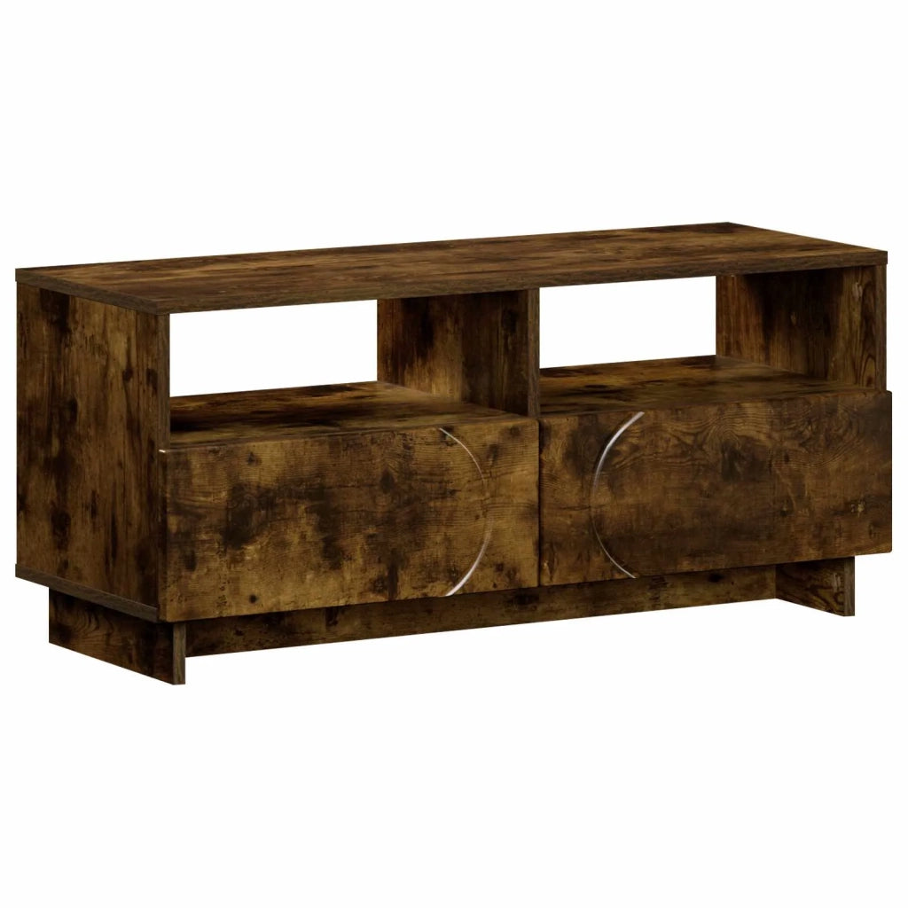 Supporto TV 90 x 34,5 x 40 cm Rovere Fumo Legno ingegnerizzato 8011473