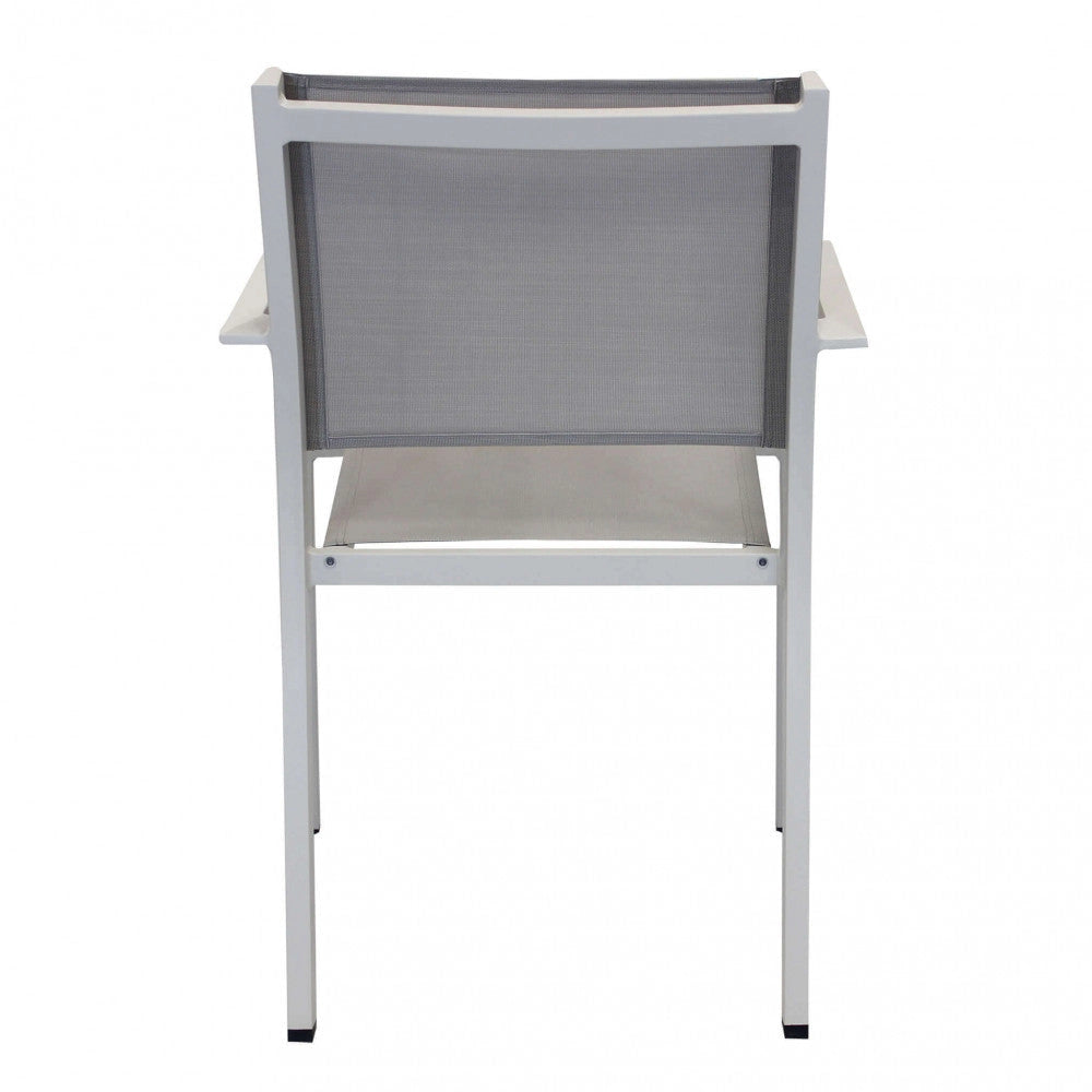Sedia da Giardino Zante Impilabile 56x60x84 h cm in Textilene Tortora