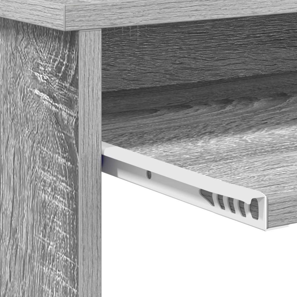 Scrivania Grigia per Computer Grigia Sonoma Legno Ingegnerizzato