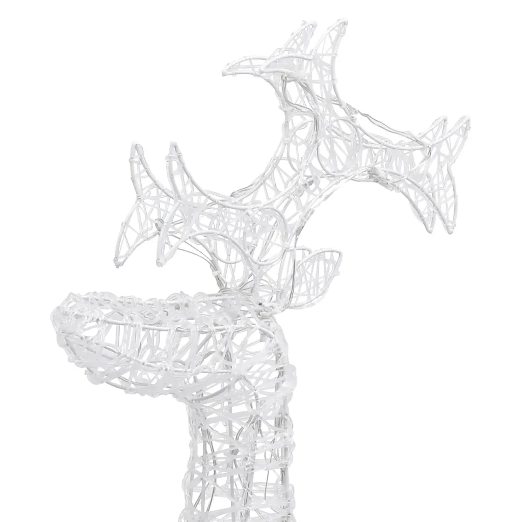 Decorazioni Natalizie Renne 2 pz 60x16x100 cm in Acrilico 3154336