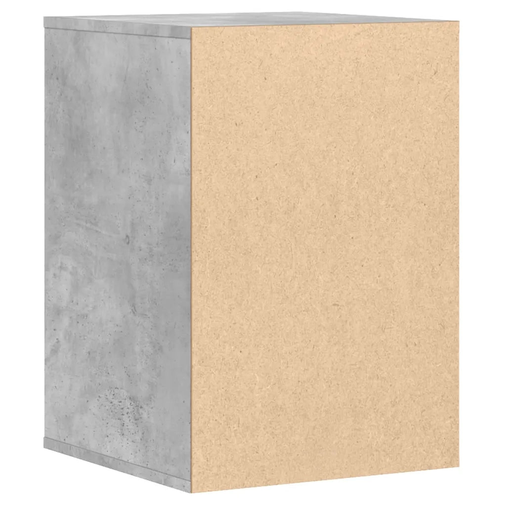 Cassettiera Angolo Grigio Cemento 40x41x58cm Legno Multistrato