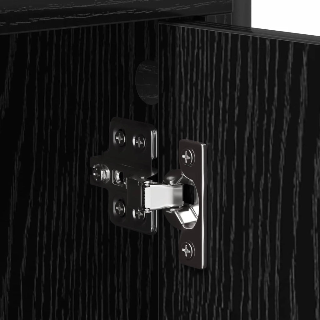 Credenza Rovere Nero 68 x 35 x 75 cm Legno ingegnerizzato 8007978