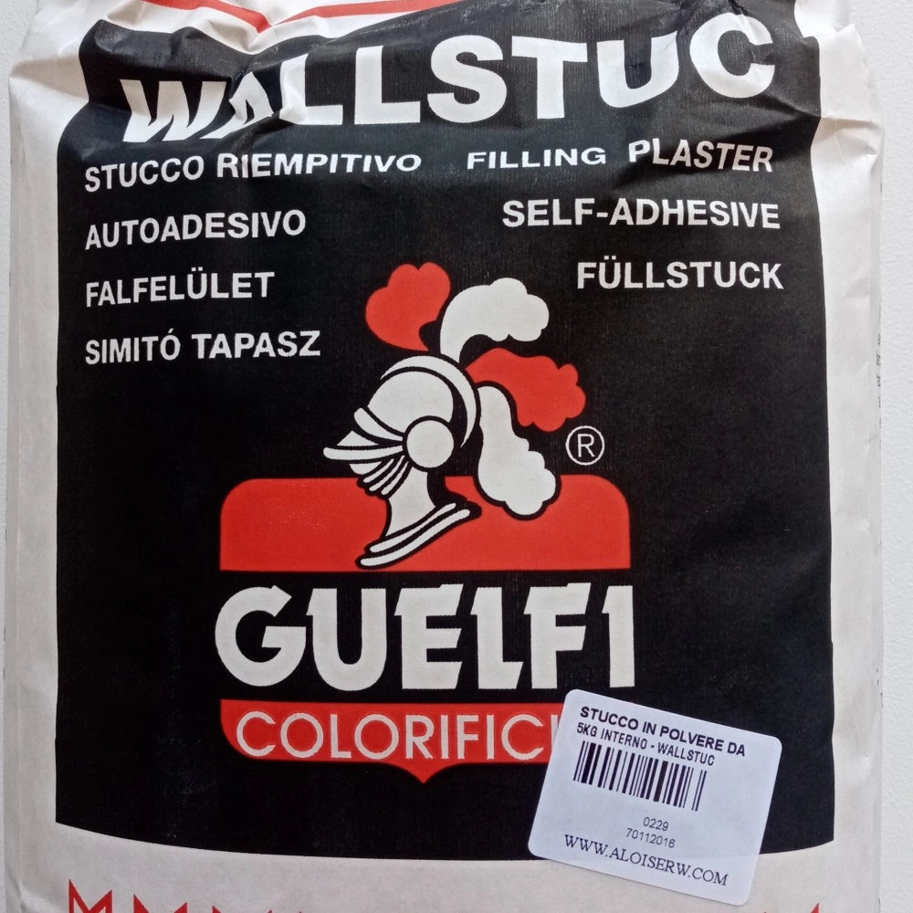 Wallstuc 5kg stucco in polvere bianco per muro - per interni
