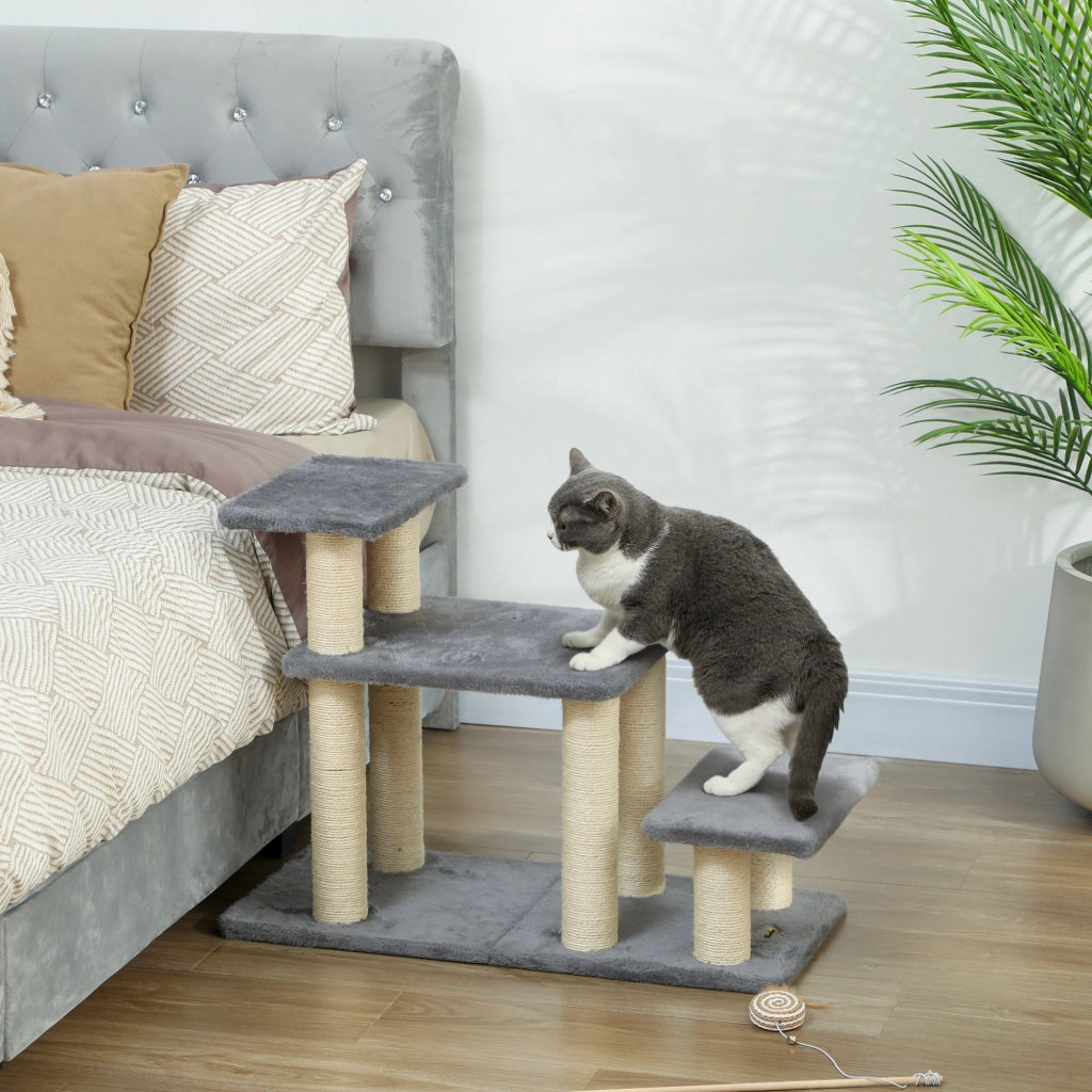 Scala per Gatti Aggiustabile con Graffiatoio ¨C Zephmum ¨C Grigio