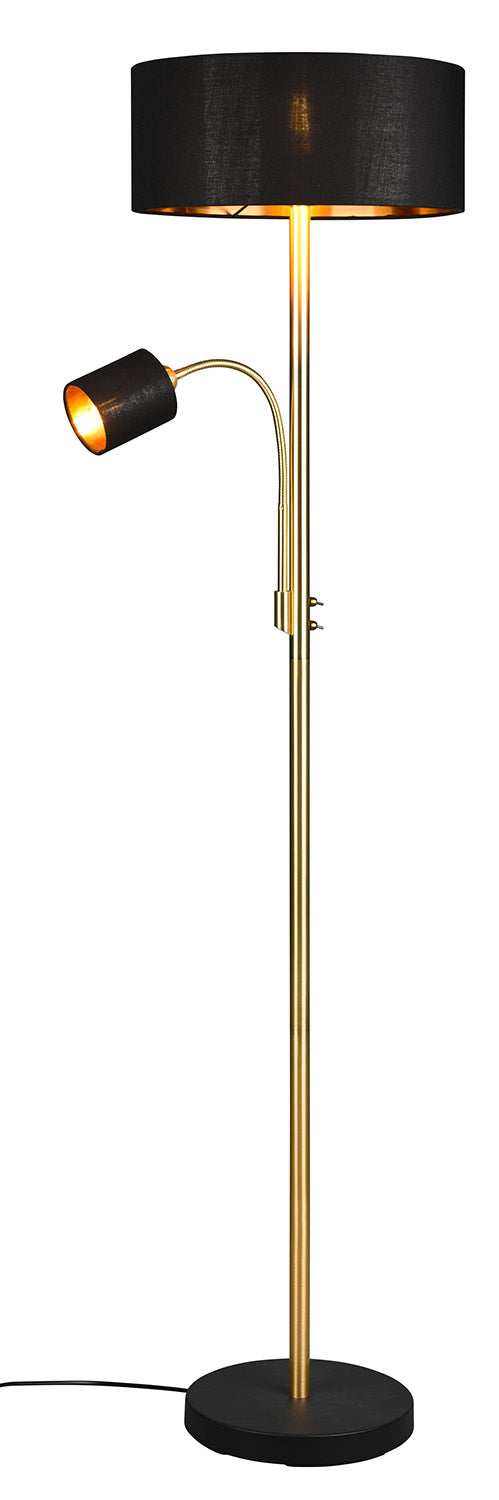 Piantana da Interno Attacco E27 in Metallo Ottone Opaco