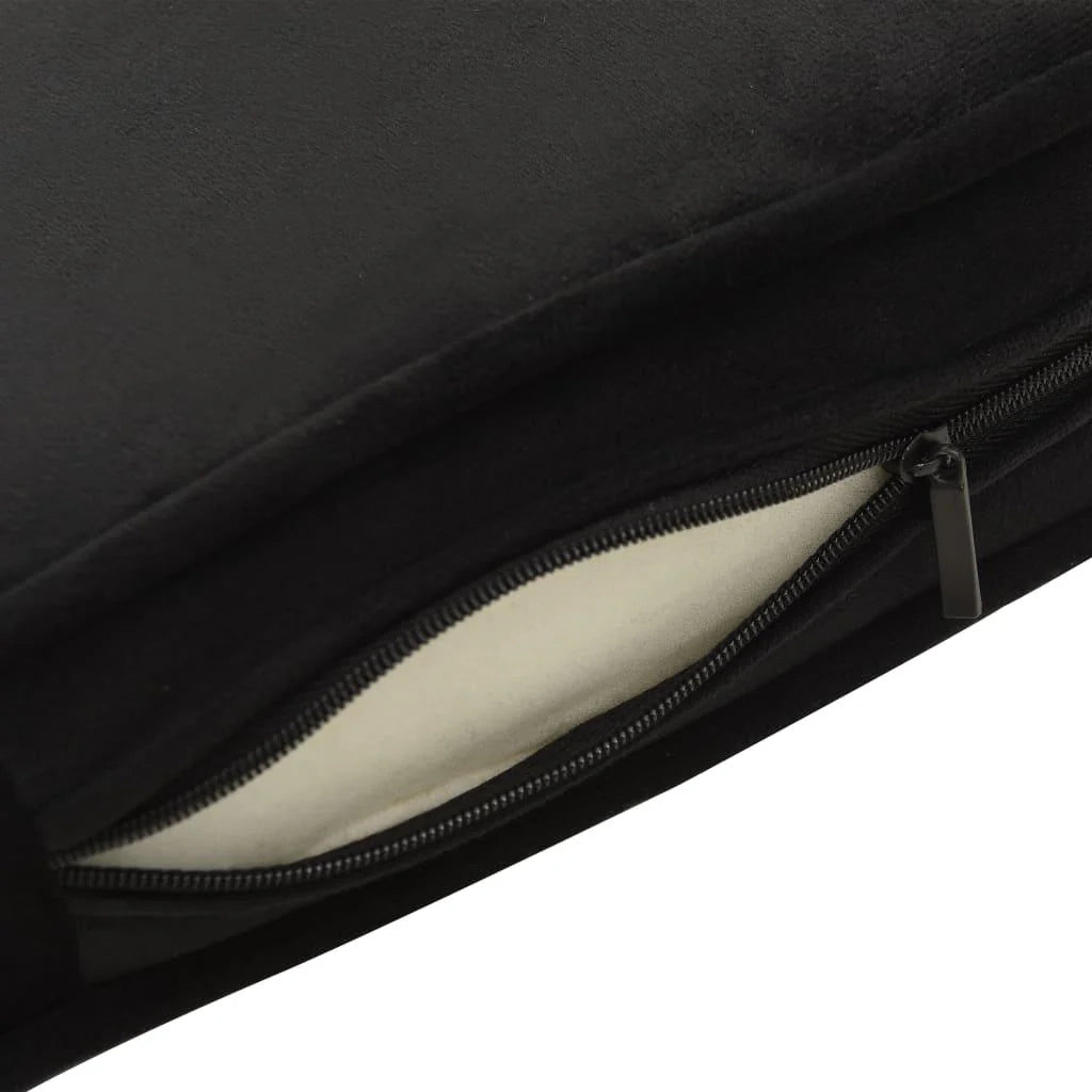 Divano per cani nero 81 cm in peluche e sintetico nero 02_0000208