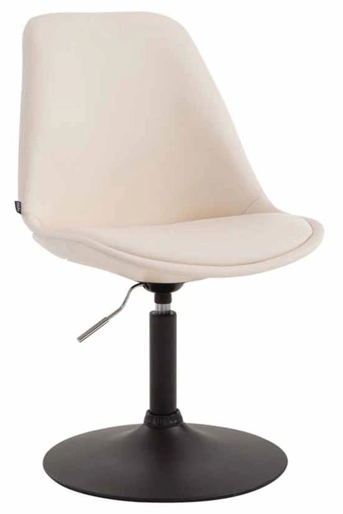Set di 4 sedie da pranzo Maverick in ecopelle crema,nero