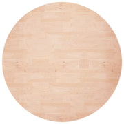 Piano Tavolo Rotondo Ø80x1,5 cm Massello di Rovere Non Trattato 342898