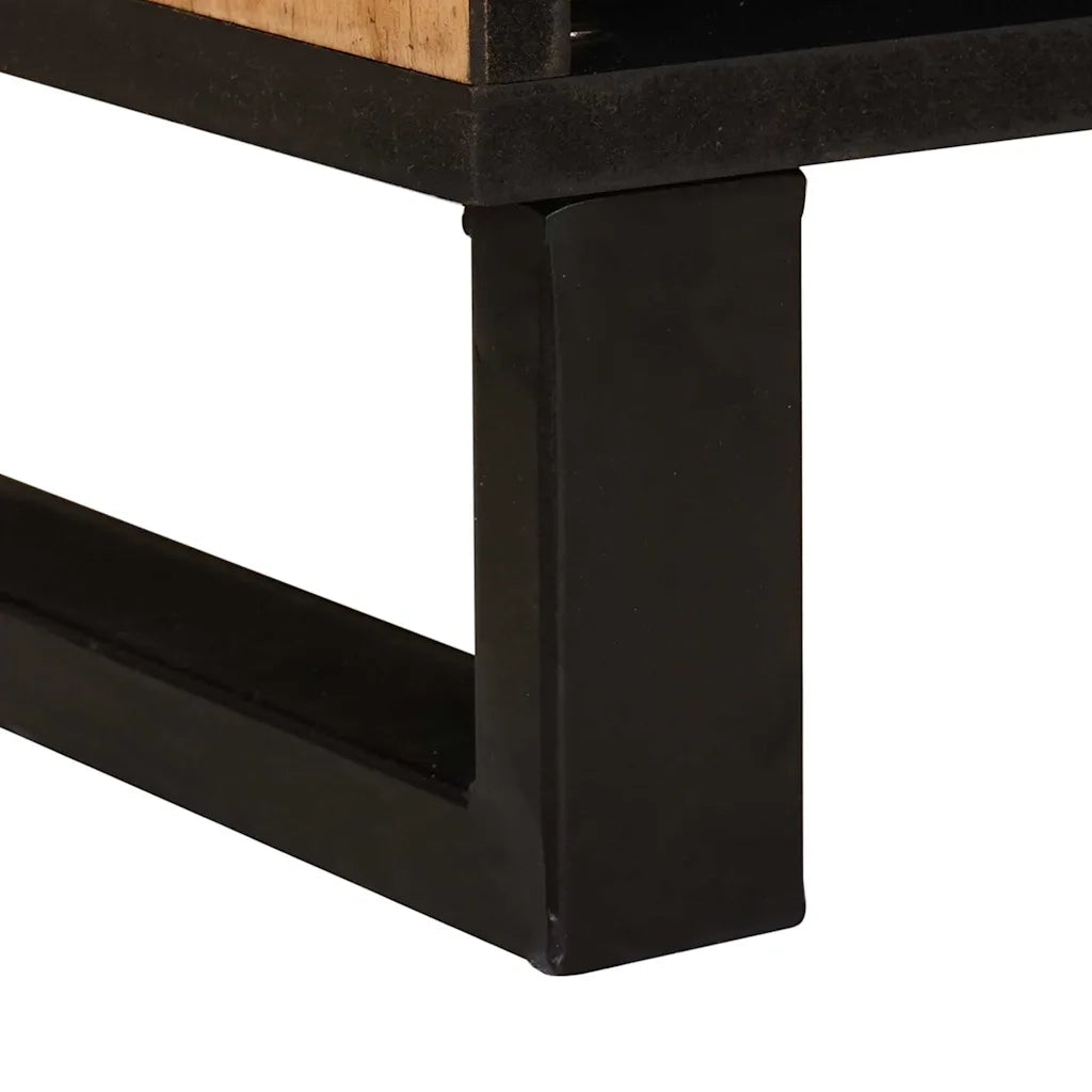 Mobile TV Marrone 80 x 33 x 46 cm Legno di mango massello