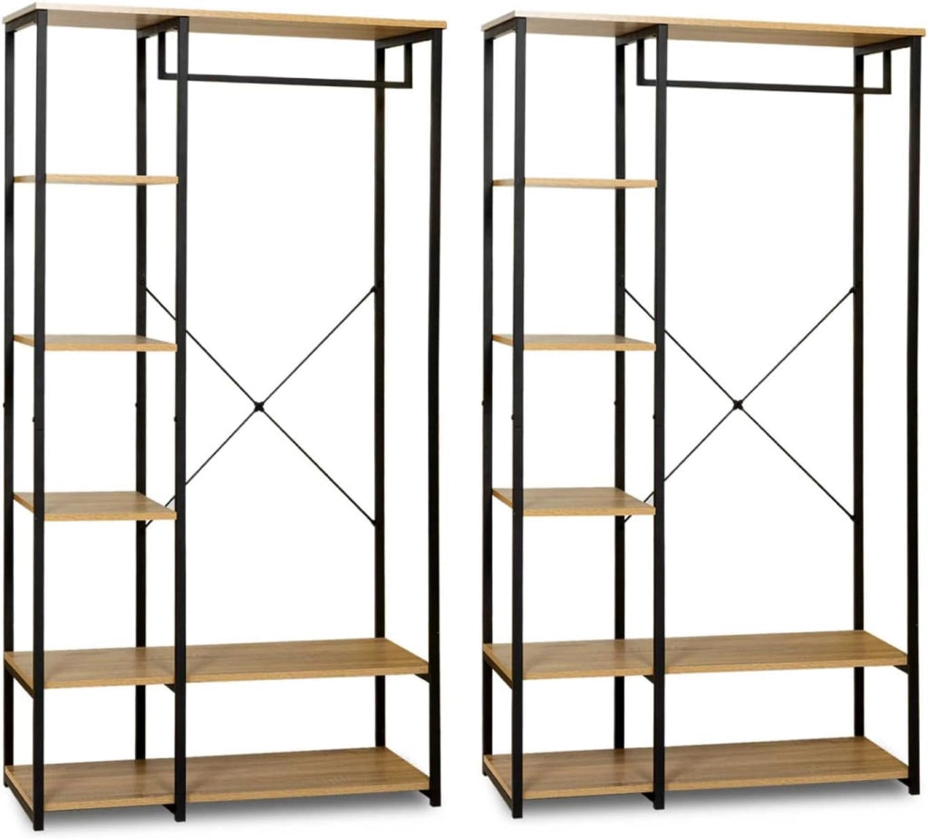Armadio modulare doppio ripiano L. 180 cm DETROIT design industriale