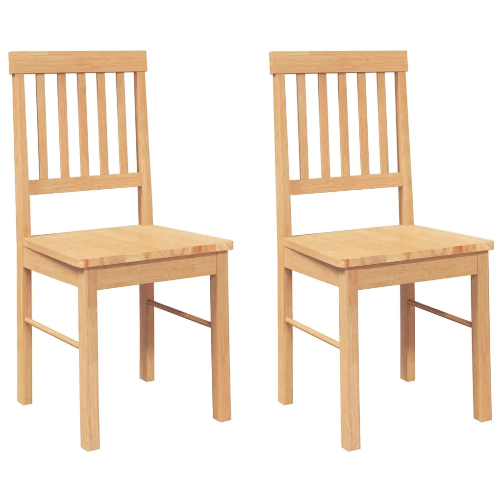 Sedie da Pranzo 2 pz in Legno Massello di Hevea 4102428