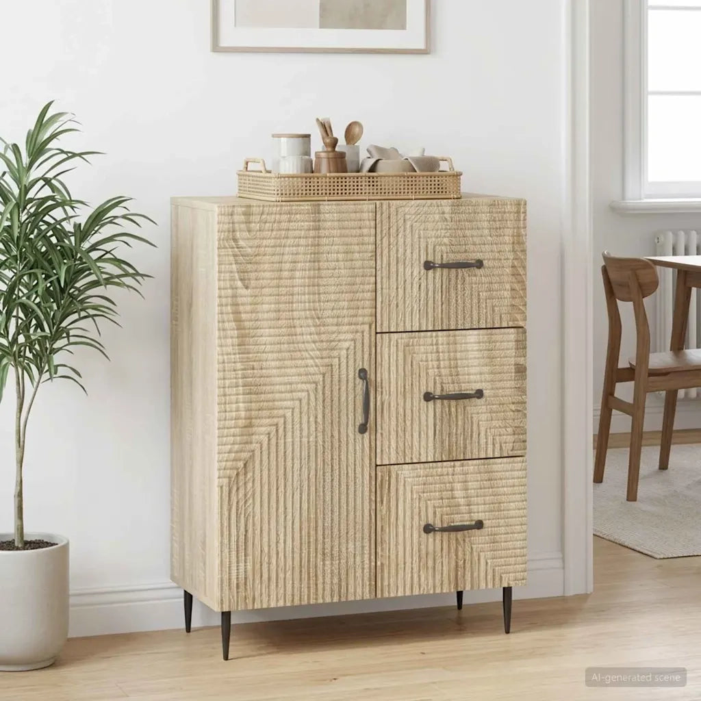Credenza Rovere Sonoma 66 x 34,5 x 89,5 cm Legno ingegnerizzato 894857