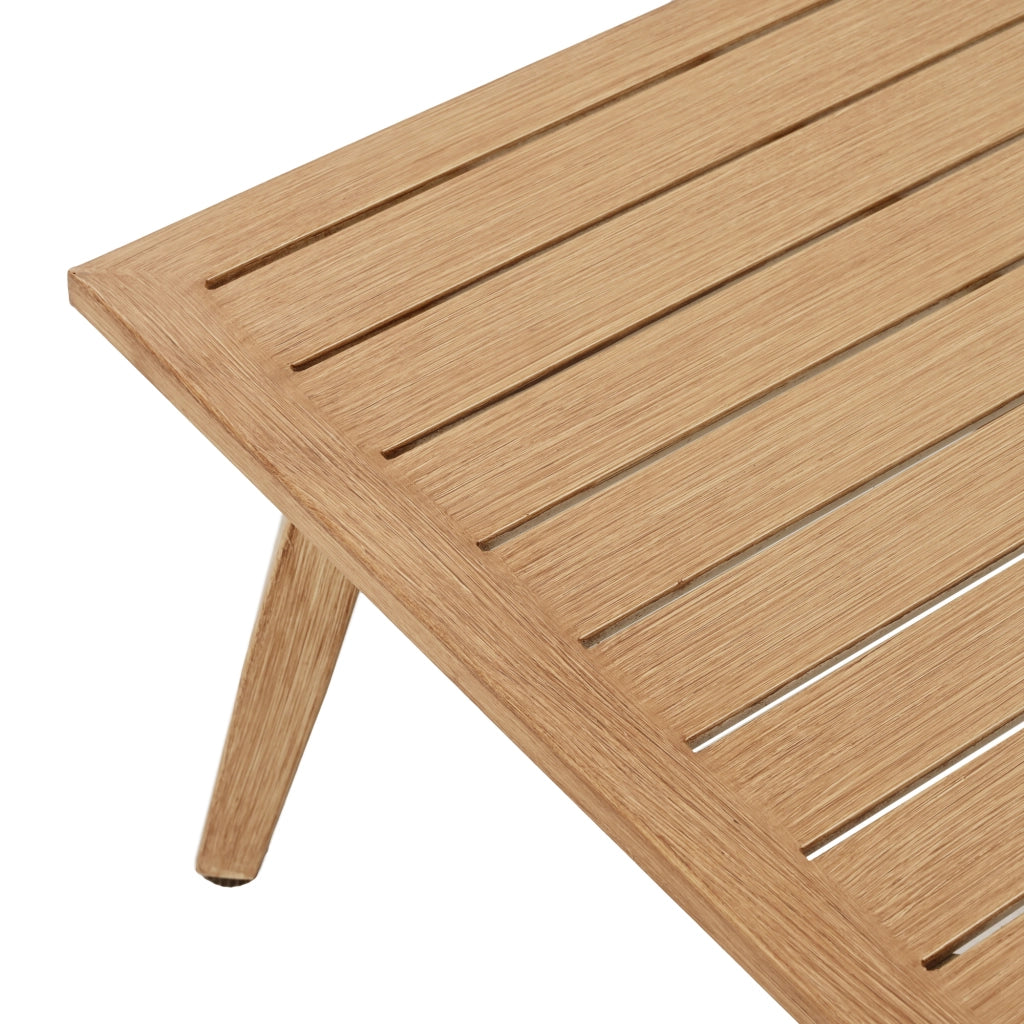 Set Divano da Giardino con Tavolo ¨C MINIMAL ¨C Tessuto Olefin, Beige e Nero