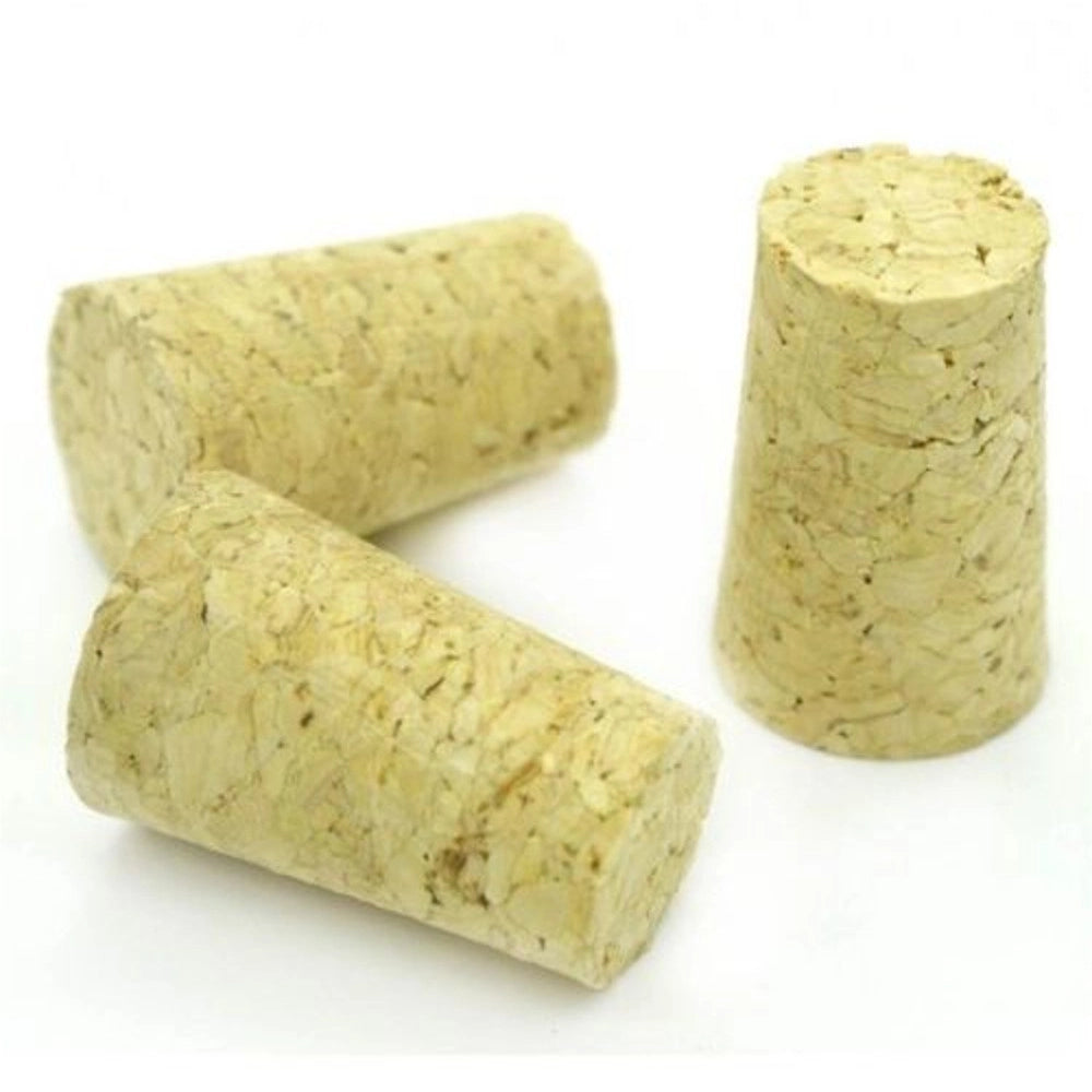 Trade Shop - Set 3 Pezzi Tappi Sughero A Forma Di Cono Per Bottiglie Di Birra -