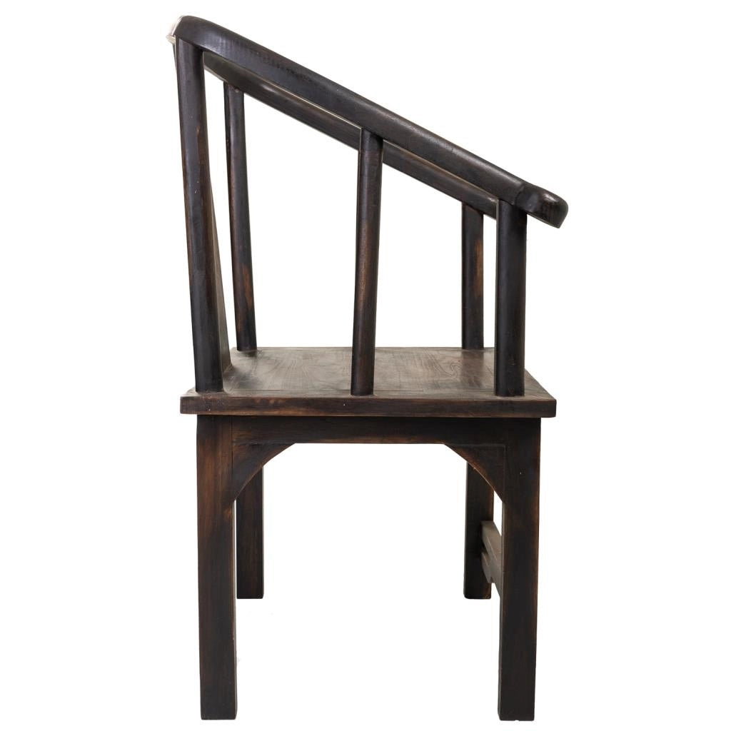 Poltrona in legno marrone di origine tailandese 58x50x103h