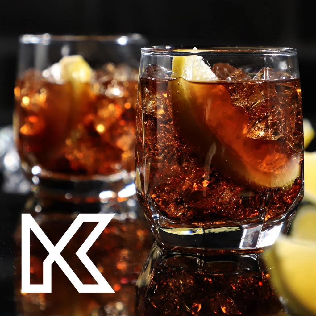 Bicchieri KADAX per bevande, whisky, succhi di frutta, set da 6 bicchieri, 215 ml