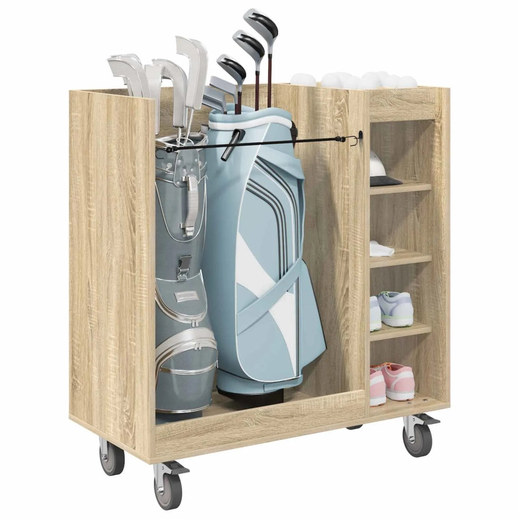 Armadio per Golf con ruota Rovere Sonoma 90 x 45 x 98 cm 899465