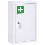 Armadietto Medicinali a 3 Ripiani ¨C Zephmum ¨C Bianco, 30x14x46 cm