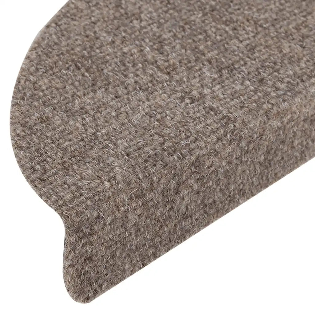 Tappetini per scale autoadesivi 15 pz 65x21x4 cm beige semicircolari grandi 322355