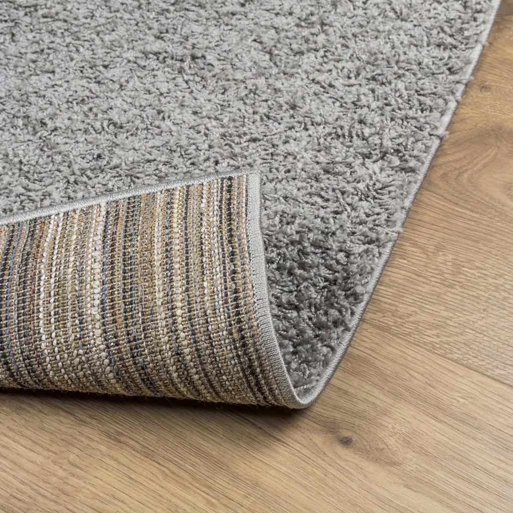 Tappeto Shaggy PAMPLONA a Pelo Lungo Moderno Grigio 80x250 cm 375253
