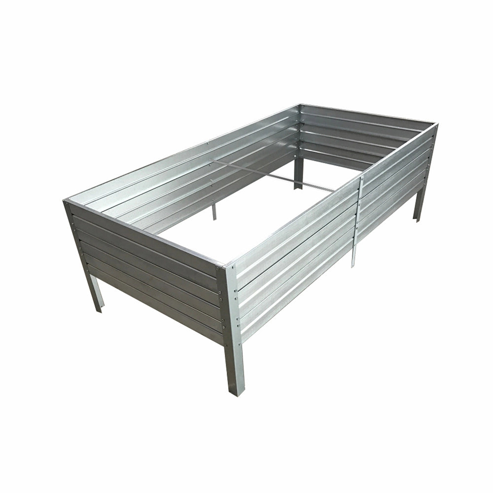 Fioriera rialzata KLASIKA GARDEN, acciaio zincato 150x75x30