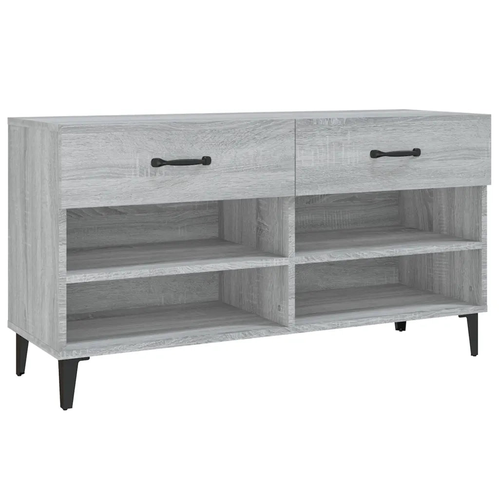 Scarpiera | Mobile per scarpe Grigio Sonoma 102x35x55 cm in Legno Multistrato