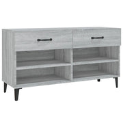Scarpiera | Mobile per scarpe Grigio Sonoma 102x35x55 cm in Legno Multistrato