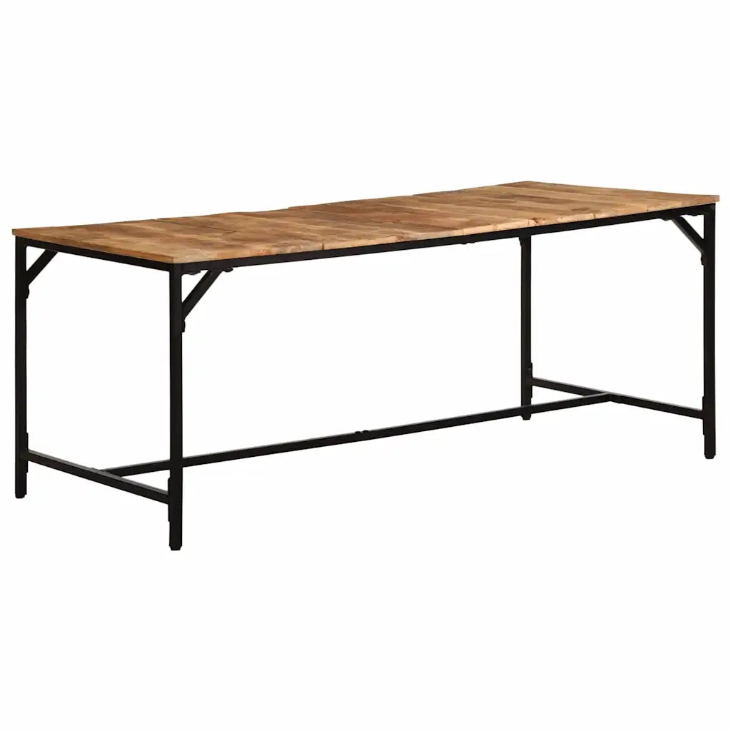 Tavolo da Pranzo 180x90x75 cm in Legno Massello di Mango Grezzo 373606