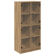 Credenza | Madia | Buffet da pranzo | Armadio da pranzo Rovere artigianale 68 x 37 x 142 cm Legno multistrato