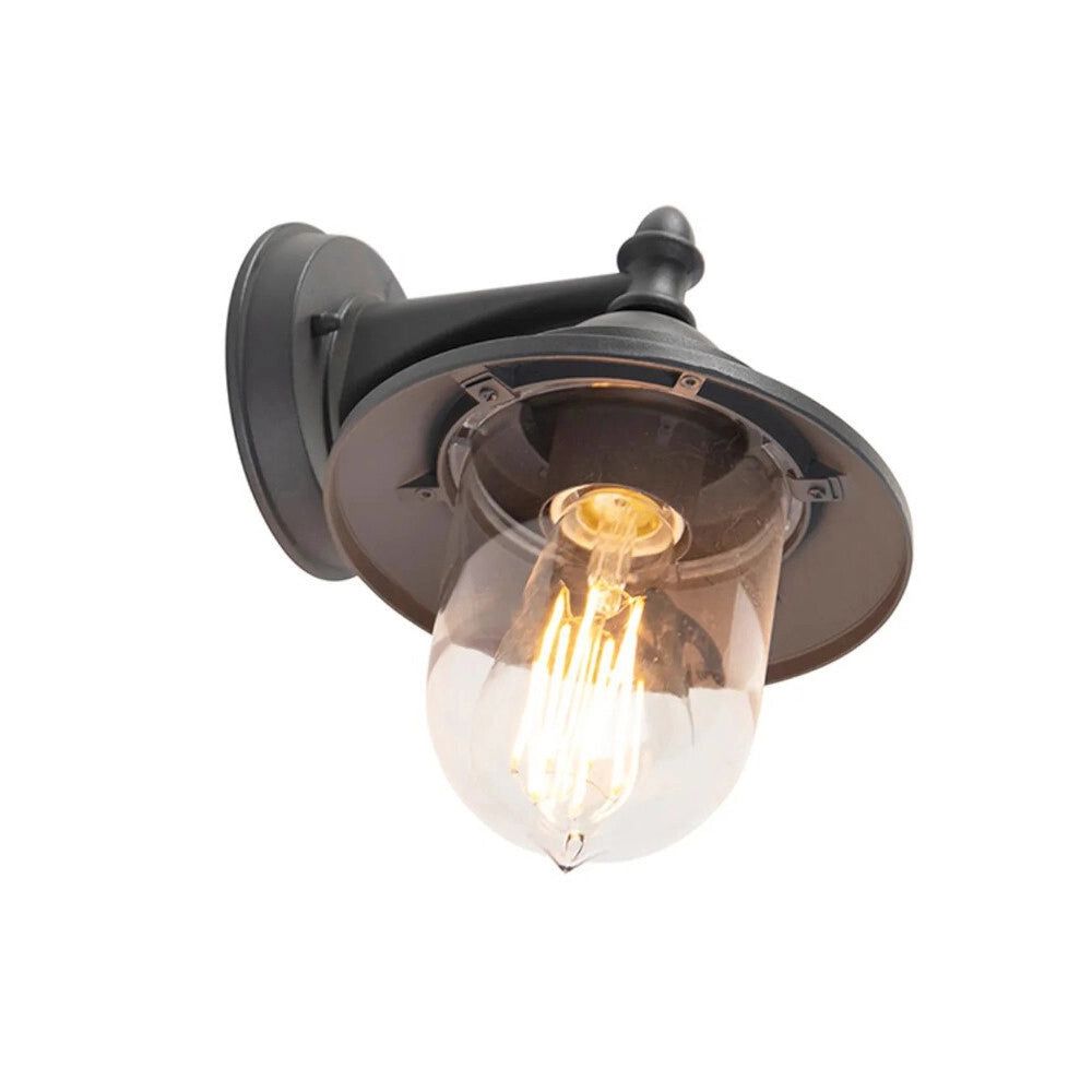 Trade Shop - Lanterna A Parete Stile Retrò Lampada Da Muro Per Giardino Facciate E27 Ip44 524wa-b247 -