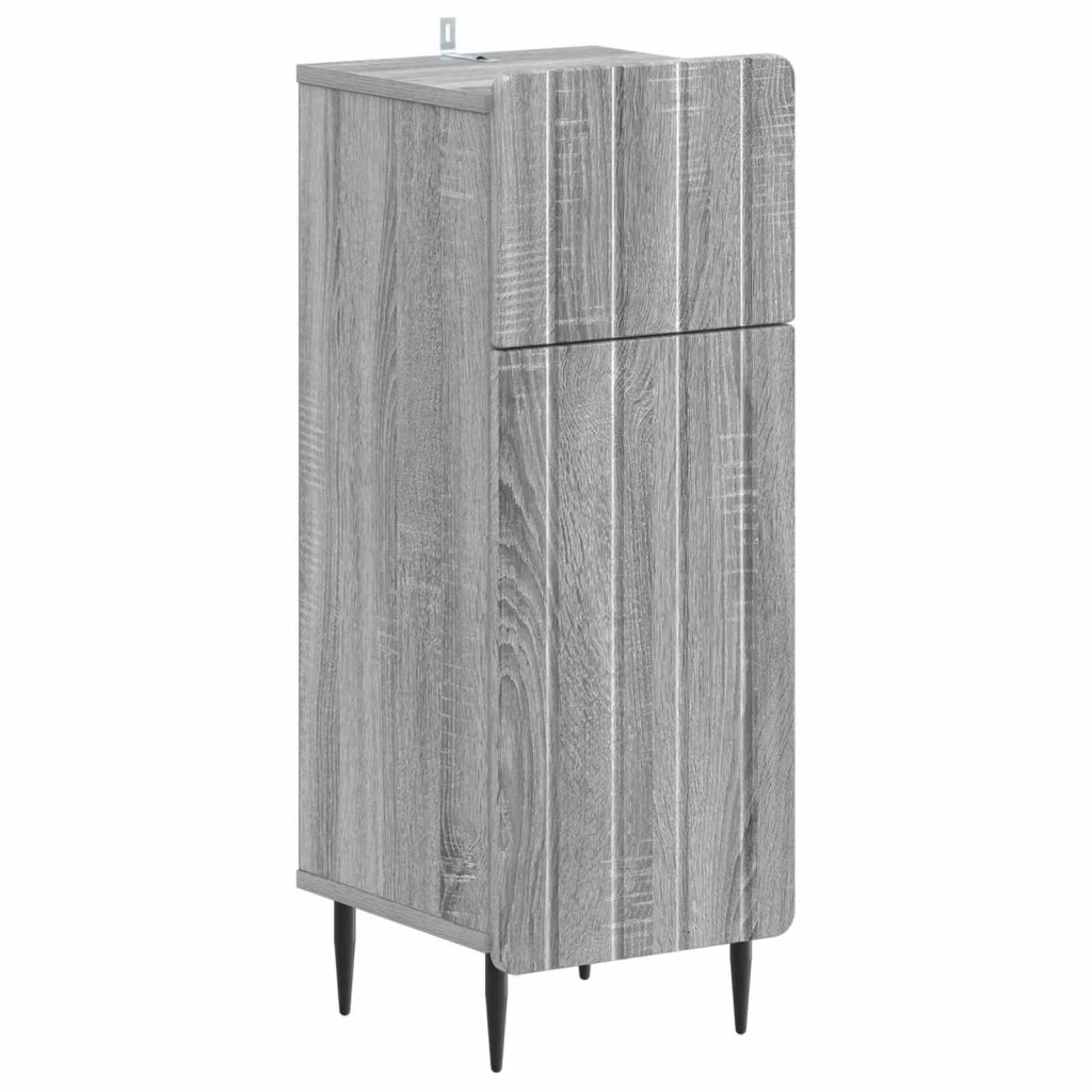 Set di armadietti da bagno in 3 pezzi ZWOLLE Sonoma grigio 3417762