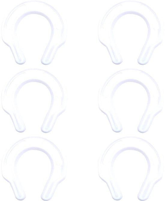 Stopperi per porte 6 pezzi - Previene la deformazione della porta - Resistenti allo shock - Flessibili - Adatti per spessori di porta da 2,5 a 5 cm - Dampenedoor
