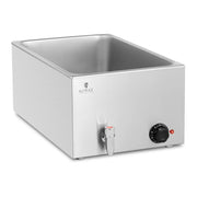 Scaldavivande/bagnomaria professionale da 600 watt con 1 rubinetto di scarico GN 1/1 (14_0004216)