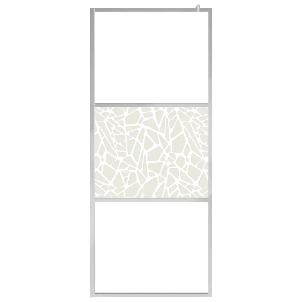 Parete per Doccia Walk-in in Vetro ESG Design Pietra 100x195 cm CFW5073475