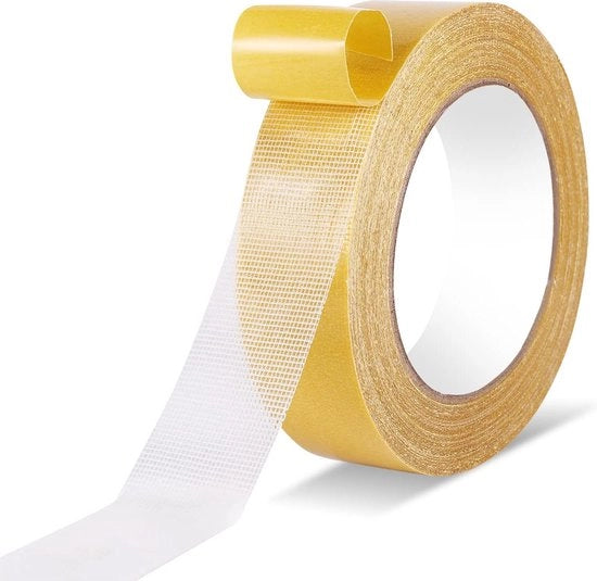 Tappo Adesivo Bicoloro Resistente 29cm x 30m - Nastro Adesivo Transparente Super Stuccheo - Tappo Adesivo Extra Resistente per Pareti