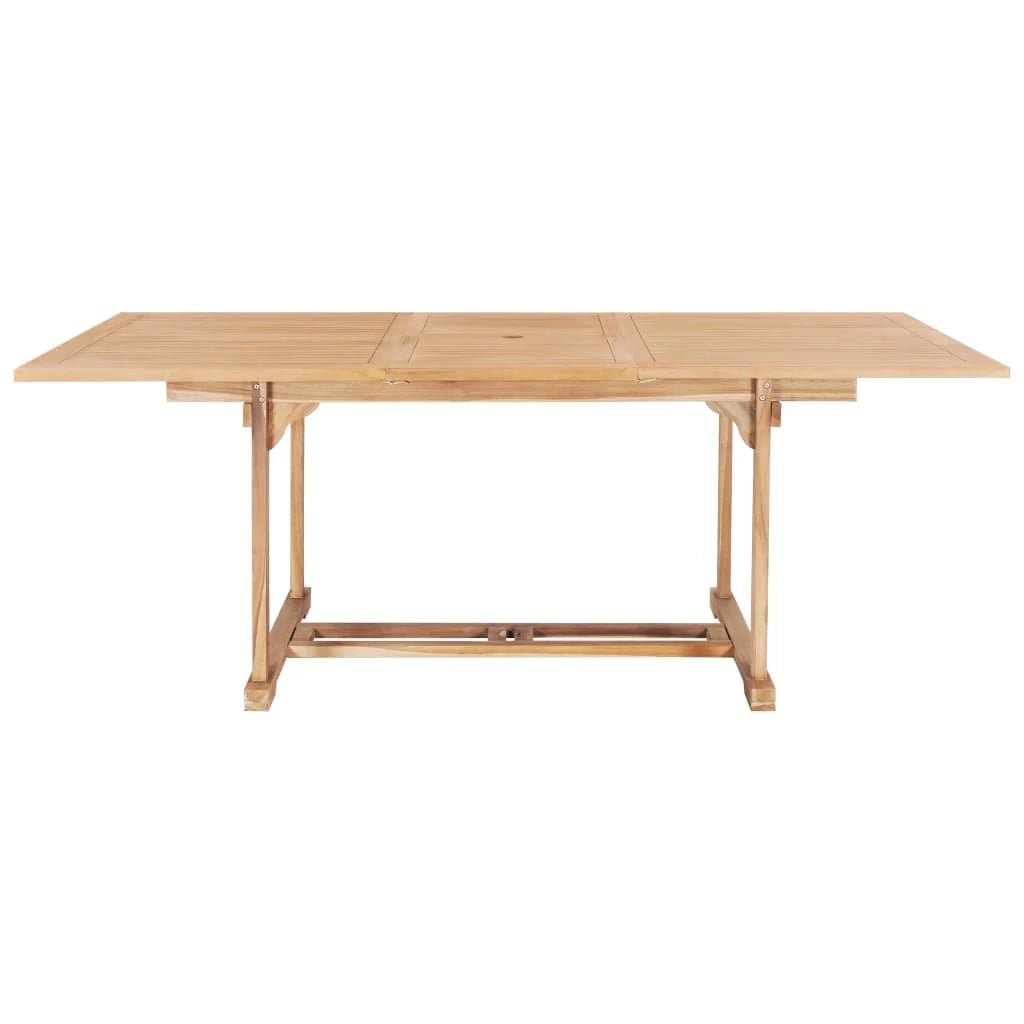 Set da pranzo da esterno 7 pezzi 150-200x100x75 cm teak massello 02_0014510